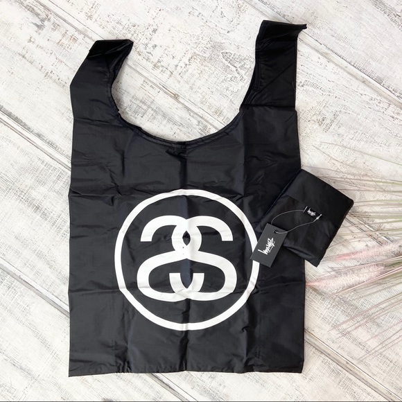 Stussy Handbags - Stussy SS Link Fold Up Bag in Black